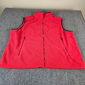 WearGuard Mens Red Fleece Full Zip Vest Jacket Style 2946 Size 4XL Big and Tall